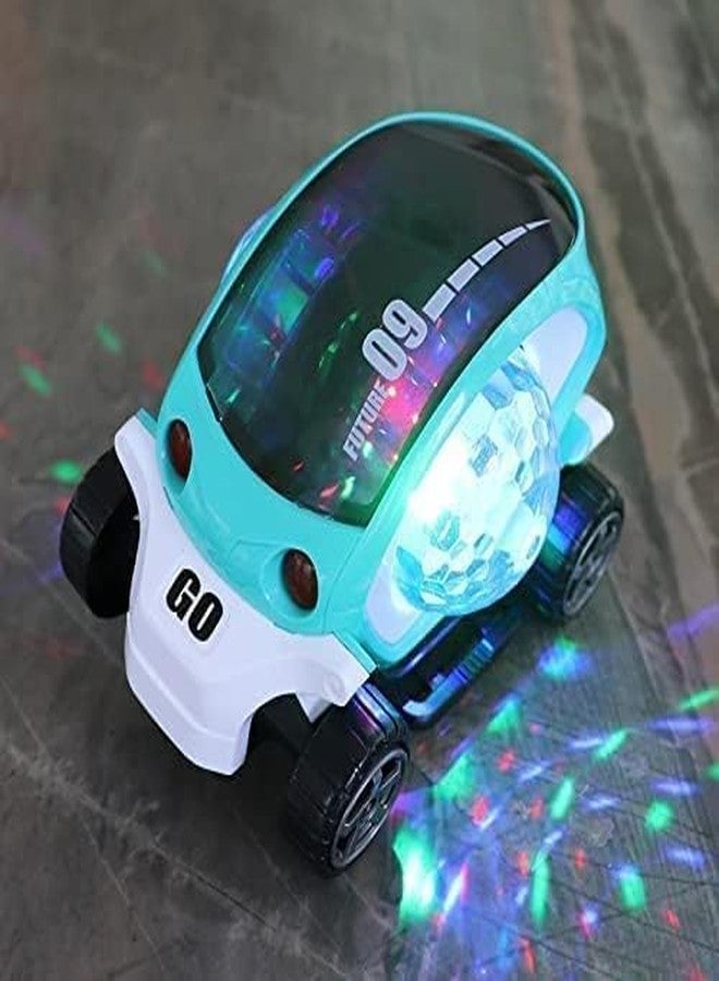 Manos 09 Future car with Musical & Flashing Light Stunt car Toy for Kids | Stunt Car 360 Degree Rotating Toy for Kids Bump and Go Action for Kids (Multicolour-Pack of 1) - Image 5